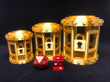 Load image into Gallery viewer, Dice Jail Prison for Misbehaving Dice : 3 Sizes: 2 to 12 Dice - Dungeons and Dragons - 3D Printed