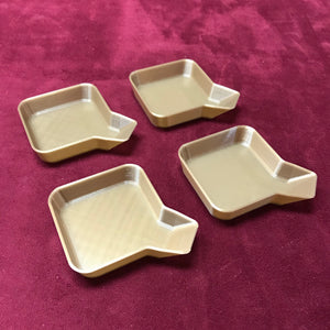 Stackable Board Game Token Trays with Bagging Funnel - Set of Eight (8)