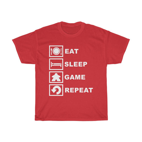 Eat Sleep Play Board Games Repeat Cotton Tee T-Shirt
