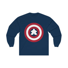 Load image into Gallery viewer, Captain Meeple Long Sleeve Tee