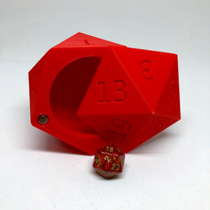 Valentine Edition d20 Heart Dice Case - Gift Box Storage Container - Large Fits 13 d6