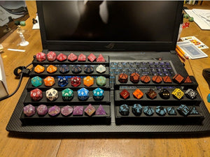 Dice Display Benches for Dice Collectors - Dungeons and Dragons