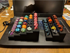 Dice Display Benches for Dice Collectors - Dungeons and Dragons