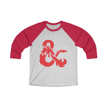 Load image into Gallery viewer, Unisex Dungeons and Dragons Tri-Blend 3/4 Raglan Tee