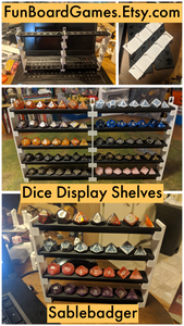Dice Display Shelves