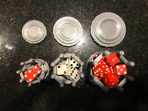 Dice Jail Prison for Misbehaving Dice : 3 Sizes: 2 to 12 Dice - Dungeons and Dragons - 3D Printed